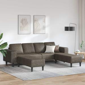 Sofa do salonu 3 szt. Ciemnoszary