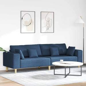 Sofa Niebieski 250 x 77 x 76 cm tkanina