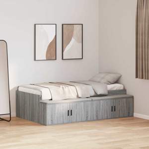 Ramka łóżka Szary Sonoma 70 x 190 cm Drewno inżynieryjne