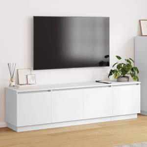 Szafka pod telewizor 180 x 38 x 49 cm Biały Drewno inżynieryjne