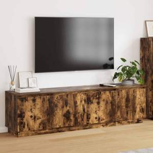 Szafka pod telewizor 180 x 38 x 49 cm Dąb wędzony