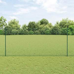 Sześciokątne ogrodzenie z słupkiem 10 x 1,4 m Stal pokryta PVC