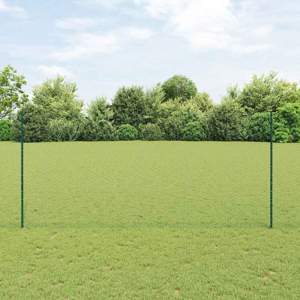 Sześciokątne ogrodzenie z słupkiem 10 x 1,4 m Stal pokryta PVC