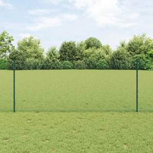 Sześciokątne ogrodzenie z słupkiem 100 x 1 m Stal pokryta PVC