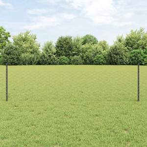 Sześciokątne ogrodzenie z słupkiem 25 x 0,5 m Stal pokryta PVC