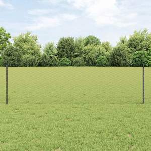 Sześciokątne ogrodzenie z słupkiem 100 x 0,6 m Stal pokryta PVC