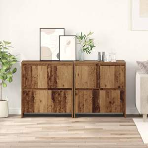 Komody 2 szt. Stare drewno 70 x 41 x 75 cm Drewno inżynieryjne