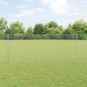 Sześciokątne ogrodzenie z słupkiem 10 x 1 m Stal ocynkowana