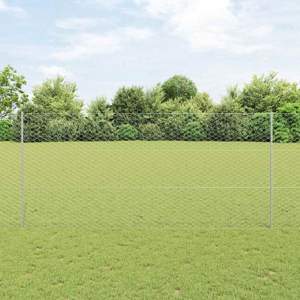 Sześciokątne ogrodzenie z słupkiem 10 x 1,4 m Stal ocynkowana