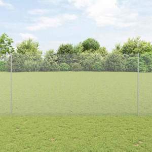 Sześciokątne ogrodzenie z słupkiem 25 x 1,6 m Stal ocynkowana