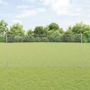 Sześciokątne ogrodzenie z słupkiem 50 x 1,4 m Stal ocynkowana