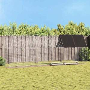 Klatka dla kur 2 szt. srebrny 600 x 100 x 210 cm