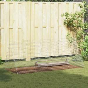 Klatka dla kur srebrny 215 x 100 x 85 cm Stal ocynkowana