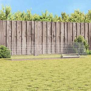 Klatka dla kur srebrny 430 x 100 x 85 cm Stal ocynkowana