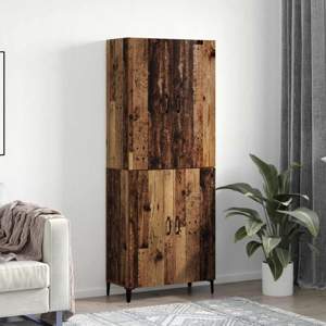 Highboard 2 szt. Stare drewno 69,5 x 34 x 180 cm