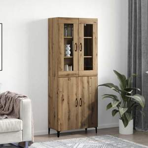 Highboard 2 szt. Dąb rzemieślniczy 69,5 x 34 x 180 cm
