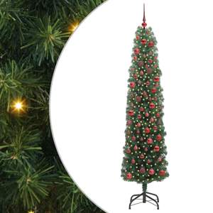 Sztuczna choinka z podstawą Zielony 180 cm PVC, stal i plastik