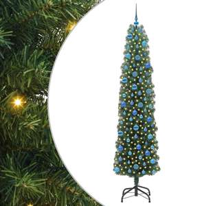 Sztuczna choinka z podstawą Zielony 240 cm PVC, stal i plastik