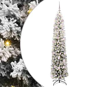 Sztuczna choinka z podstawą Zielony 180 cm PVC, stal i plastik