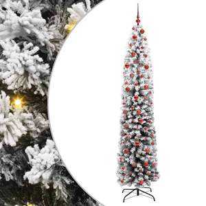 Sztuczna choinka z podstawą Zielony 210 cm PVC, stal i plastik