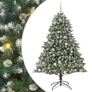 Sztuczna choinka Zielony 180 cm PVC, plastik i stal