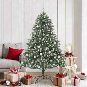 Sztuczna choinka Zielony 180 cm PVC, plastik i stal