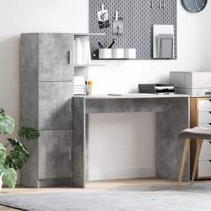 Biurko Betonowy szary 133,5 x 50 x 124 cm 2 szt.
