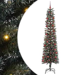 Sztuczna choinka z podstawą Zielony 210 cm PVC, plastik i stal