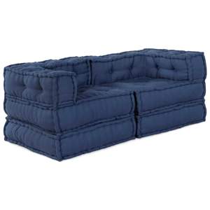 Modularna jednostka sofy 2 szt. tkanina Indygo 140 x 70 x 56 cm
