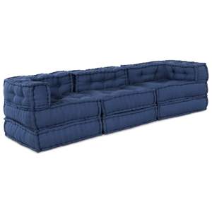 Modularna jednostka sofy tkanina Indygo 210 x 70 x 56 cm