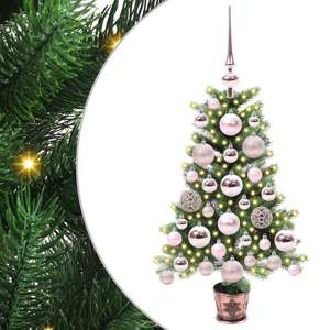 Choinka z 150 diodami LED z podstawą Zielony 65 cm PE