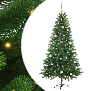 Choinka z 150 diodami LED z podstawą Zielony 150 cm PE
