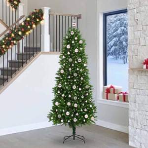 Choinka z 300 diodami LED z podstawą Zielony 240 cm PE