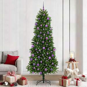 Choinka z 300 diodami LED z podstawą Zielony 240 cm PE
