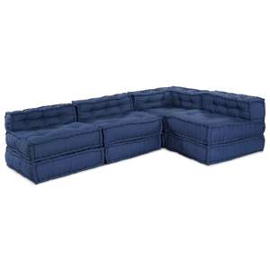 Modularna jednostka sofy tkanina Indygo 210 x 140 x 56 cm