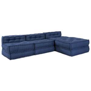 Modularna jednostka sofy tkanina Indygo 210 x 140 x 56 cm