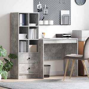 Biurko Betonowy szary 125,5 x 50 x 127 cm 2 szt.