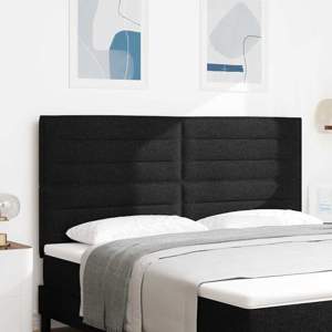 Zagłówek Czarny tkanina