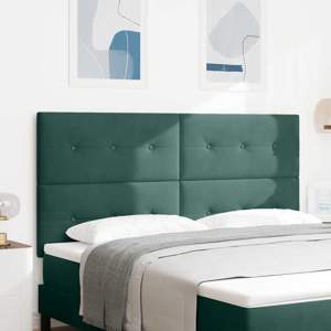 Zagłówek Ciemna zieleń 180 cm Aksamit