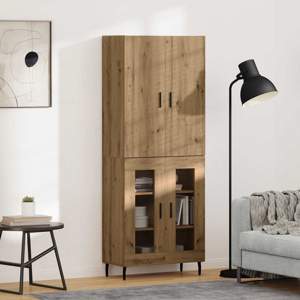 Highboard 2 szt. Stare drewno 69,5 x 34 x 180 cm