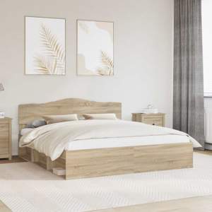 Ramka łóżka Sonoma 180 x 200 cm Lite drewno sosnowe