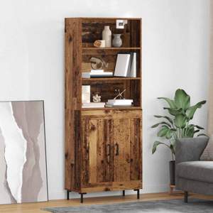 Highboard Stare drewno 69,5 x 34 x 180 cm Drewno inżynieryjne