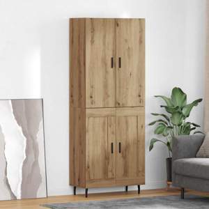 Highboard 2 szt. Dąb rzemieślniczy 69,5 x 34 x 180 cm