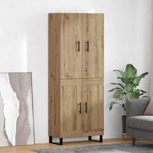 Highboard 2 szt. Dąb rzemieślniczy 69,5 x 34 x 180 cm