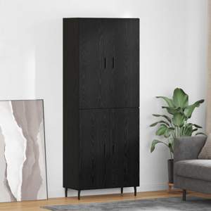 Highboard 2 szt. Czarny dąb 69,5 x 34 x 180 cm