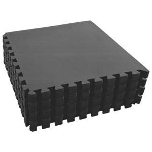 Mata podłogowa do basenu 24 szt. Czarny 8,64 ㎡ Pianka EVA