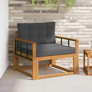 Środkowa sofa ogrodowa naturalny