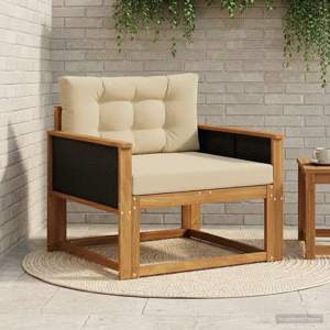 Środkowa sofa ogrodowa naturalny