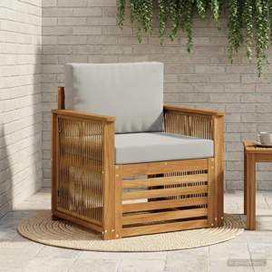Środkowa sofa ogrodowa naturalny