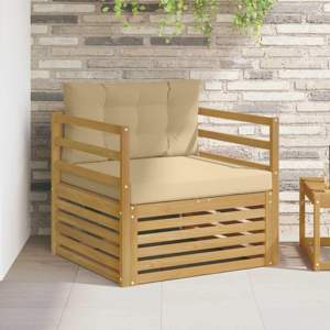 Sofa na zewnątrz Biały i Beżowy